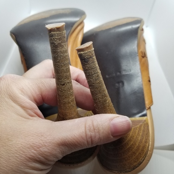 Embroidered Tan Leather Booties - Picture 7 of 8